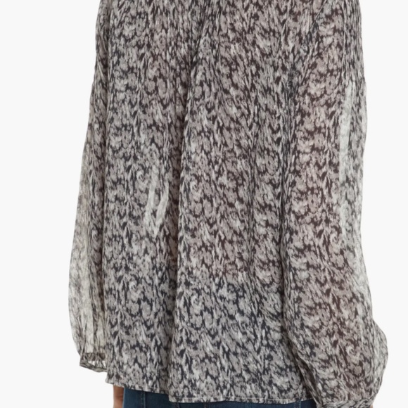 Joie Suzetta Print Silk Top - Picture 3 of 5